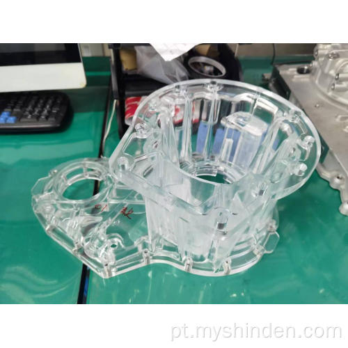 Protótipos transparentes de moradia de motor plástico para veículo